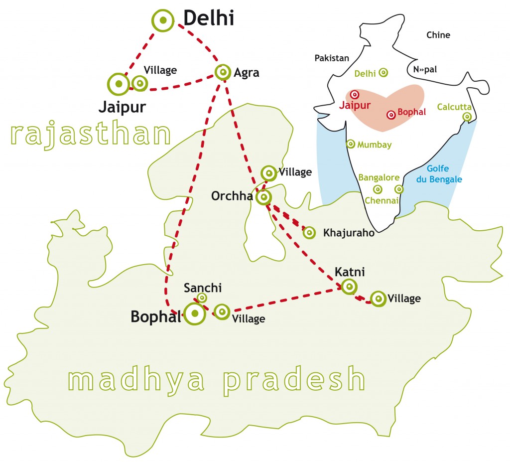 Inde voyage solidaire Tamadi madhya Pradesh